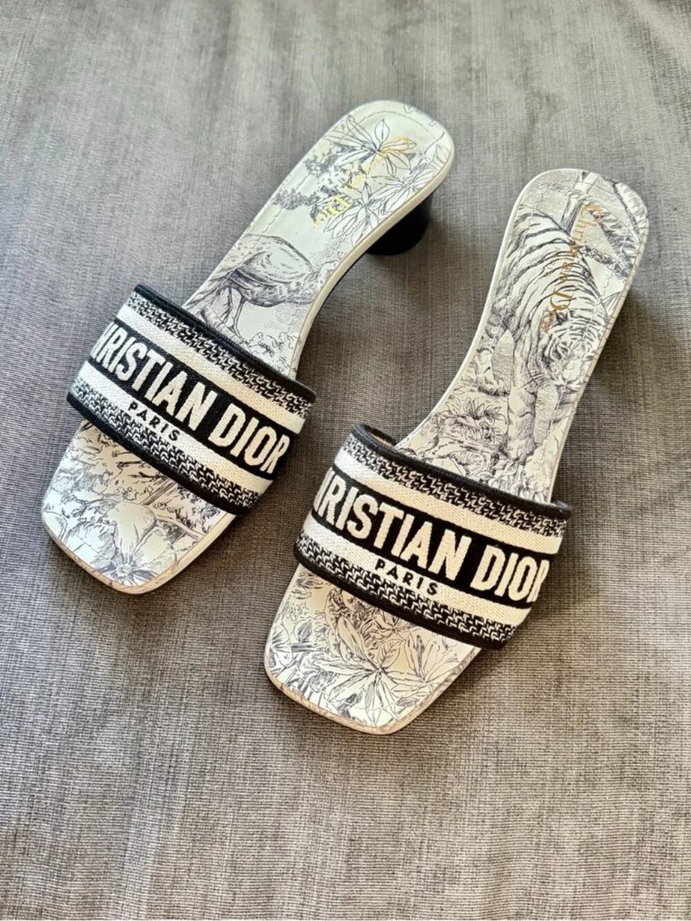 Christian Dior Dway Heeled Mule Slides
